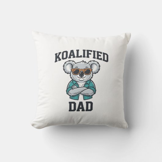 Koalified Vader Cute Koala Vader Shirt Ontwerp_1 Kussen (Voorkant)