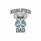 Koalified Vader Cute Koala Vader Shirt Ontwerp_1 Sticker (Voorkant)