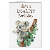 Koality Birthday Fun Animal Koala Beer (Voorkant)