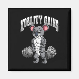 Koality Gains Fitness Gym Koala Bodybuilding Magneet