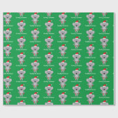 Koality Kerstmis Koala Beer met lichtbundel Cadeaupapier (Vlak)