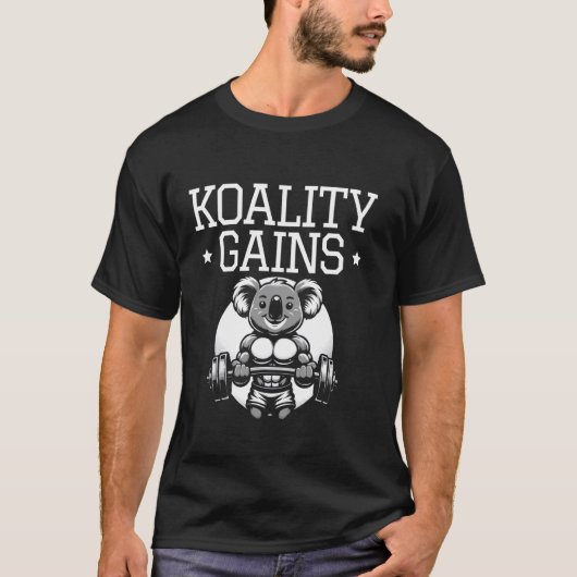 Koality krijgt Funny Koala Interval Training Gym W T-shirt (Voorkant)