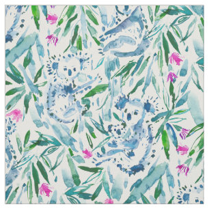 KOALITY TIME Cute Waterverf Koalas Stof