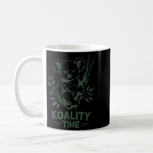 Koality Time Funny Koala Bear Sleep Men Women Girl Koffiemok (Links)