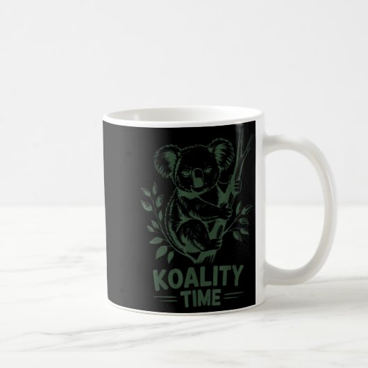 Koality Time Funny Koala Bear Sleep Men Women Girl Koffiemok (Rechts)