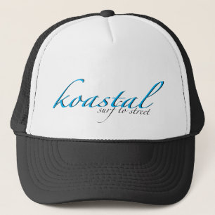 Koastal Black White Trucker Hat Trucker Pet