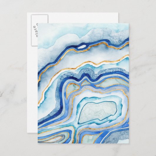 Kobalt Agate II Briefkaart (Voorkant / Achterkant)