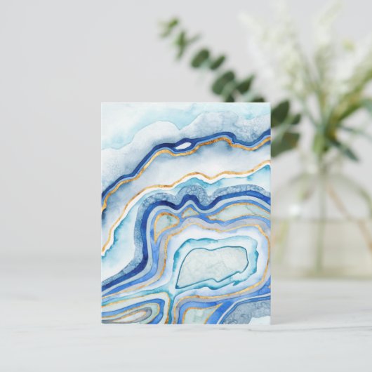 Kobalt Agate II Briefkaart (Staand voorkant)