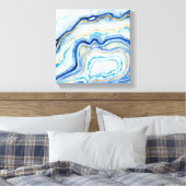 Kobalt Agate II Canvas Afdruk (Insitu (Slaapkamer))