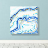 Kobalt Agate II Canvas Afdruk (Insitu (Houten vloer))