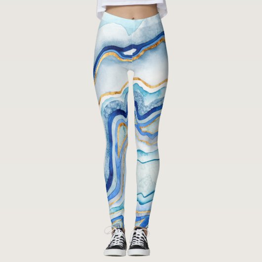 Kobalt Agate II Leggings (Voorkant)