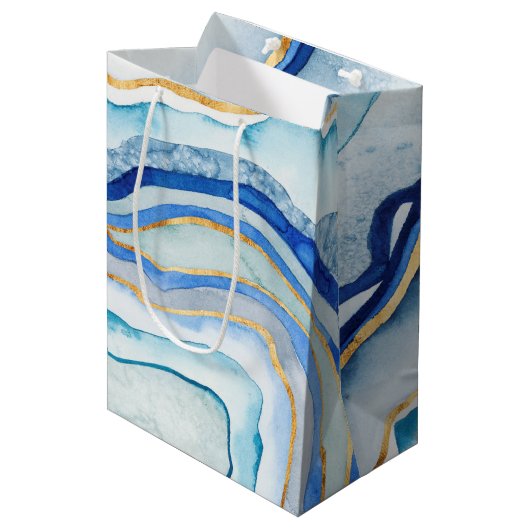 Kobalt Agate II Medium Cadeauzakje (Voorkant Gekanteld)