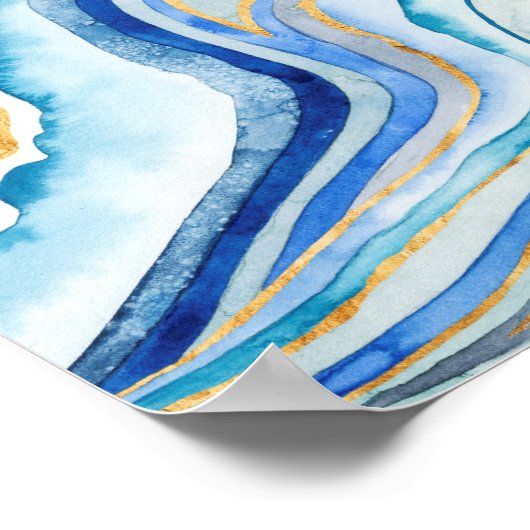 Kobalt Agate II Poster (Hoek)