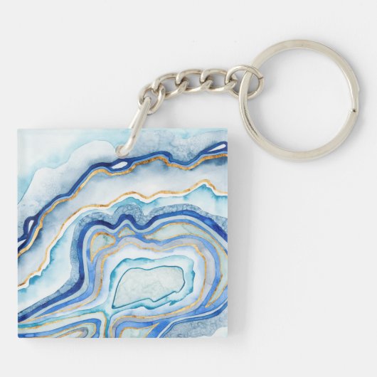 Kobalt Agate II Sleutelhanger (Achterkant)