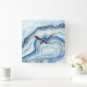 Kobalt Agate II Vierkante Klok (Huis)