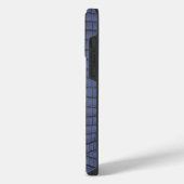 Kobalt Alligator Texture Print iPhone Hoesje (Linkerkant)