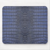 Kobalt Alligator Texture Print Muismat (Voorkant)