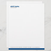 Kobalt basispaneel persoonlijk briefhoofd (Voorkant / Achterkant)