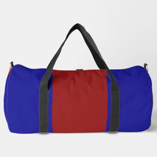 Kobalt Blauw Donker Rood Reizen Gym Plunjezak (Voorkant)