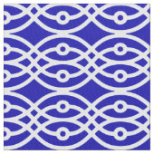 Kobalt blauw en wit stof (Close Up)