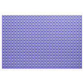 Kobalt blauw en wit stof (Yard (91,4 cm))