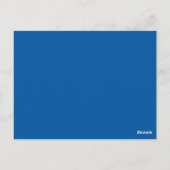 Kobalt Blauw en Zwart Damast Tafelnummer (Achterkant)