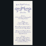 Kobalt Blauw La Dolce Vita Ribbon Ecru Huwelijk Menu<br><div class="desc">***dit ontwerp maakt deel uit van een collectie*** __________________________ Deze ontwerp-sjabloon is volledig bewerkbaar en aanpasbaar door u als klant - Klik op Verdere knop personaliseren als u wilt verplaatsen, toevoegen, verwijderen of belangrijke wijzigingen in het ontwerp wilt aanbrengen _____________________ *Als u nog vragen over het ontwerp hebt of als...</div>
