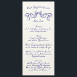 Kobalt Blauw La Dolce Vita Ribbon Ecru Huwelijk Menu<br><div class="desc">***dit ontwerp maakt deel uit van een collectie*** __________________________ Deze ontwerp-sjabloon is volledig bewerkbaar en aanpasbaar door u als klant - Klik op Verdere knop personaliseren als u wilt verplaatsen, toevoegen, verwijderen of belangrijke wijzigingen in het ontwerp wilt aanbrengen _____________________ *Als u nog vragen over het ontwerp hebt of als...</div>