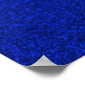 Kobalt blauw mousserend glitter-papier voor het op poster (Hoek)