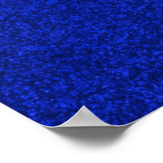 Kobalt blauw mousserend glitter-papier voor het op poster (Hoek)