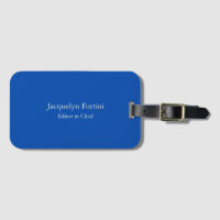Kobalt Blauw Plain Elegant Modern Minimalist