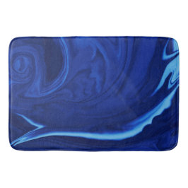 Kobalt blauwe achtergrond getextureerde handgemaak badmat