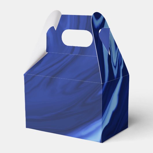 Kobalt blauwe achtergrond getextureerde handgemaak bedankdoosjes (Voorkant Zijde)