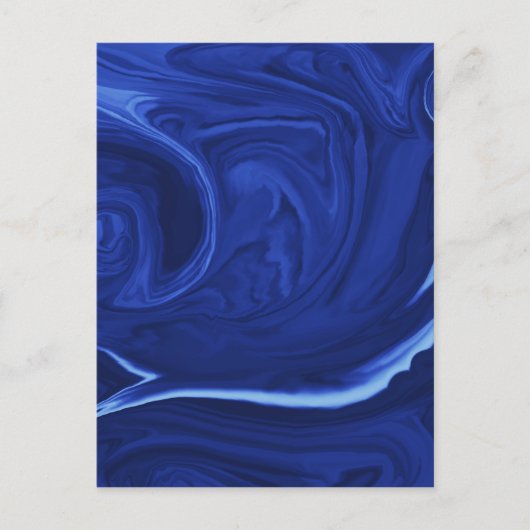 Kobalt blauwe achtergrond getextureerde handgemaak briefkaart (Voorkant)