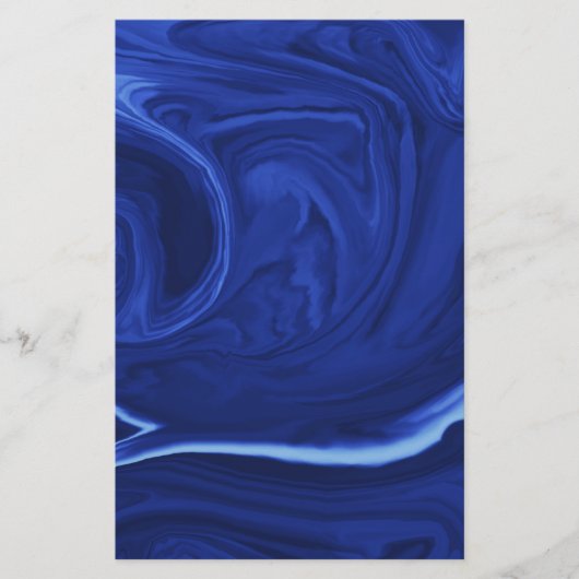 Kobalt blauwe achtergrond getextureerde handgemaak briefpapier (Voorkant)
