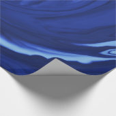 Kobalt blauwe achtergrond getextureerde handgemaak cadeaupapier (Hoek)