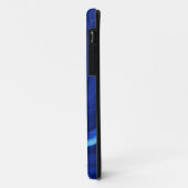Kobalt blauwe achtergrond getextureerde handgemaak Case-Mate iPhone case (Achterkant/links)