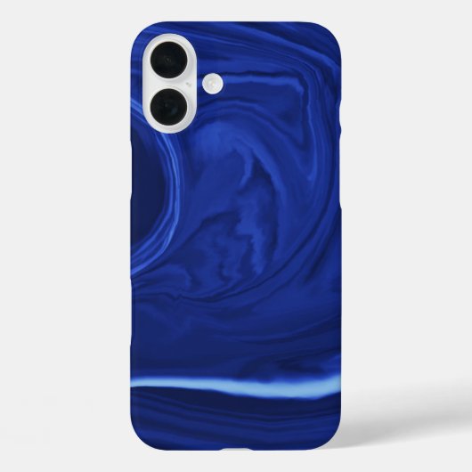 Kobalt blauwe achtergrond getextureerde handgemaak Case-Mate iPhone case (Achterkant)