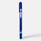 Kobalt blauwe achtergrond getextureerde handgemaak Case-Mate iPhone case (Achterkant / Links)