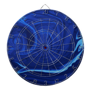Kobalt blauwe achtergrond getextureerde handgemaak dartbord