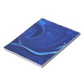 Kobalt blauwe achtergrond getextureerde handgemaak notitieblok (Linkerzijde)