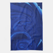 Kobalt blauwe achtergrond getextureerde handgemaak theedoek (Verticaal)