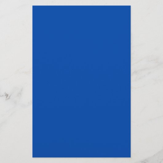 Kobalt blauwe vaste kleur briefpapier (Voorkant)