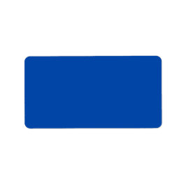 Kobalt blauwe vaste kleur etiket