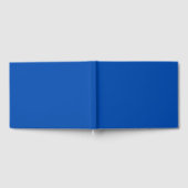 Kobalt blauwe vaste kleur gastenboek (Volledig)
