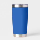 Kobalt blauwe vaste kleur geïsoleerde drinkbeker (Achterkant)