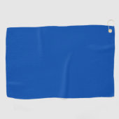 Kobalt blauwe vaste kleur golfhanddoek (Horizontaal)