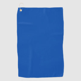 Kobalt blauwe vaste kleur golfhanddoek