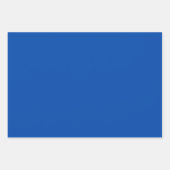 Kobalt blauwe vaste kleur inpakpapier vel (Voorkant)