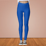 Kobalt blauwe vaste kleur leggings<br><div class="desc">Kobalt blauwe vaste kleur</div>